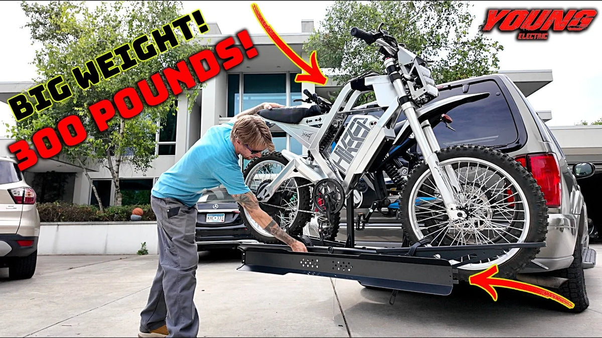 300 lb Off-Road 2-Bike Hitch Rack — Perfect for Heavy Bikes